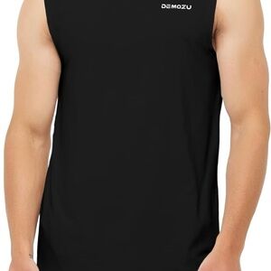 Men's Black Sleeveless Shirt